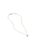 Petite Infinity Pendant Necklace in 18K Yellow Gold with Diamonds