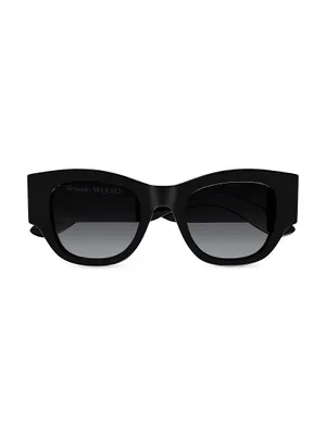 50MM Gradient Rectangular Sunglasses