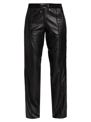 Leather Track Pants