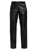 Leather Track Pants