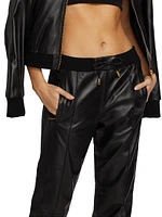 Leather Track Pants