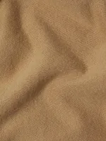 Knit Cotton-Blend Turtleneck Top