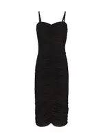 Caprice Ruched Midi-Dress