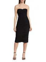 Caprice Ruched Midi-Dress