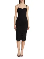 Caprice Ruched Midi-Dress