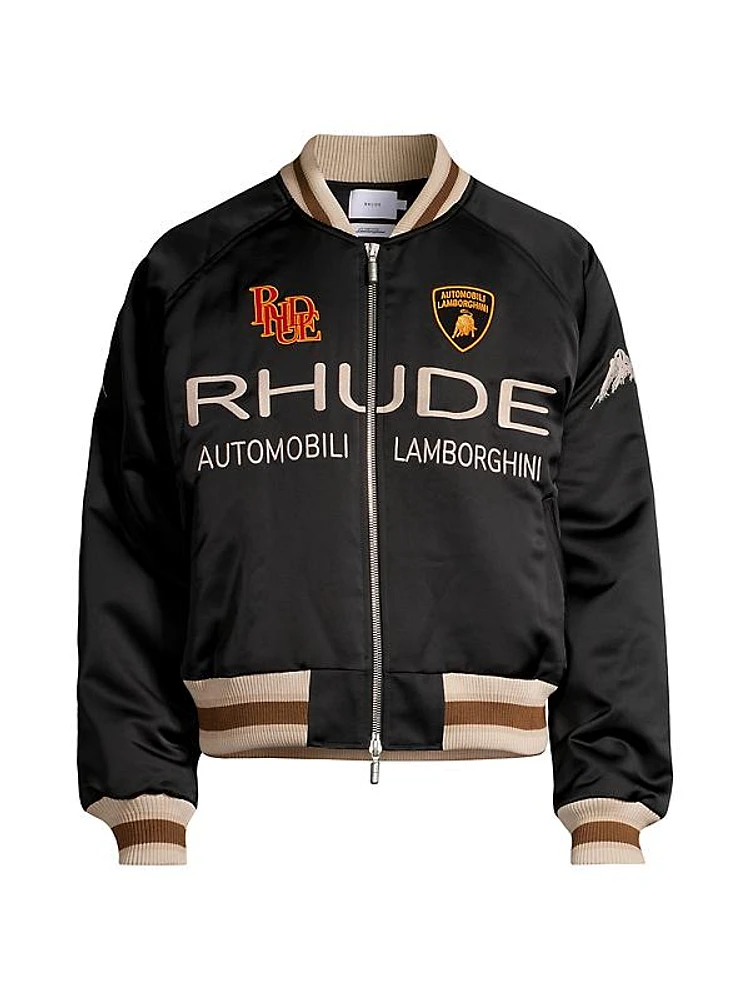 R H U D E x Lamborghini Awakening Carta Bomber Jacket