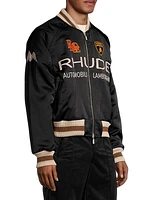 R H U D E x Lamborghini Awakening Carta Bomber Jacket