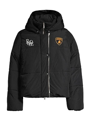 R H U D E x Lamborghini Hooded Puffer Jacket