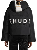 R H U D E x Lamborghini Hooded Puffer Jacket