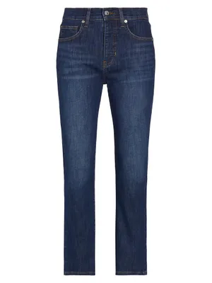 Carly High-Rise Cropped Kick Flare Jeans