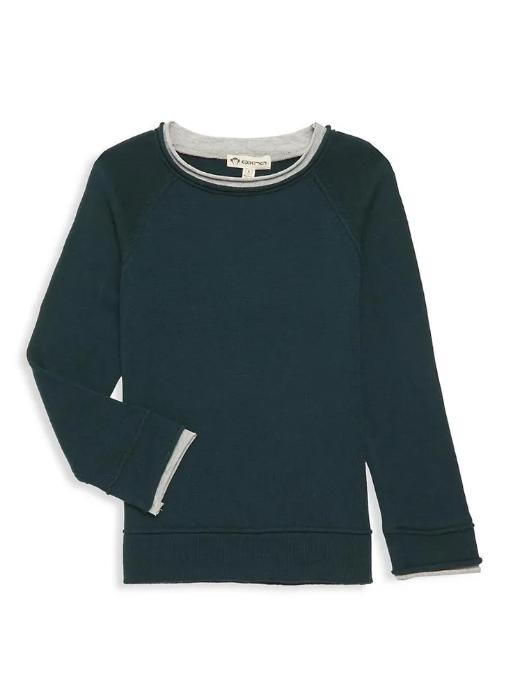 Little Boy's & Jackson Rollneck Sweater