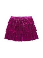 Little Girl's & Metallic Pleated Skirt
