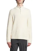 Padlock Wool Quarter-Zip Sweater