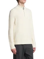 Padlock Wool Quarter-Zip Sweater