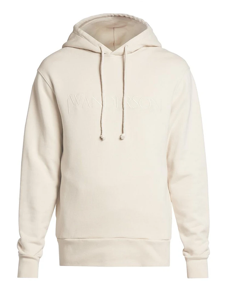 Logo-Embroidered Cotton Hoodie