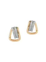 Huxley 18K Rose Gold & 0.40 TCW Diamonds Coil Huggie Earrings