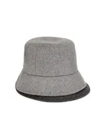 Suzuki Double-Brimmed Wool-Blend Hat