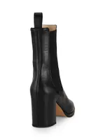 Taryn 70MM Leather Chelsea Booties