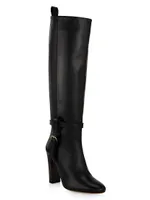 Annette 95MM Leather Knee-High Boots