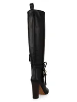 Annette 95MM Leather Knee-High Boots