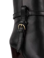 Annette 95MM Leather Knee-High Boots