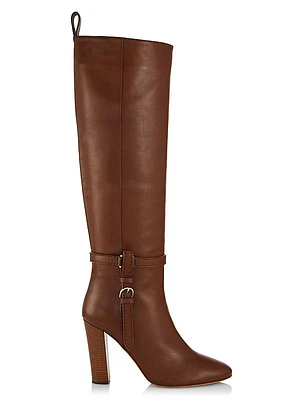 Annette 95MM Leather Knee-High Boots