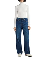 Logan Mid-Rise Wide-Leg Jeans