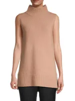 Gazelle Sleeveless Wool & Cashmere-Blend Sweater