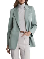 Celeste Wool-Blend Oversized Blazer