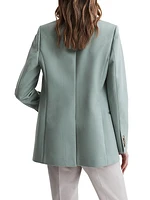 Celeste Wool-Blend Oversized Blazer