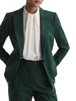 Jade Wool-Blend Tuxedo Jacket