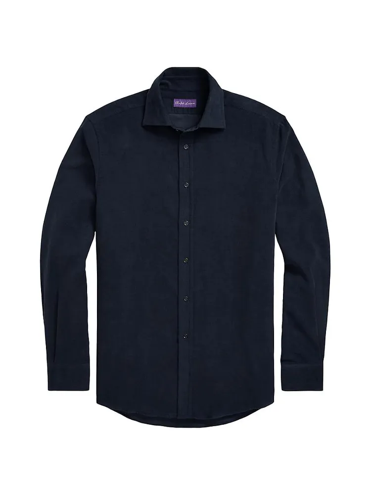 Corduroy Button-Front Shirt