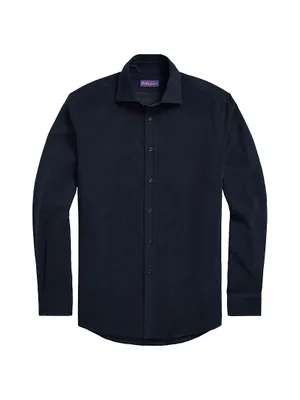 Corduroy Button-Front Shirt