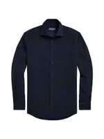 Corduroy Button-Front Shirt