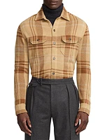 Jacquard Plaid Overshirt