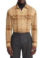 Jacquard Plaid Overshirt