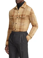 Jacquard Plaid Overshirt