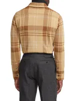 Jacquard Plaid Overshirt