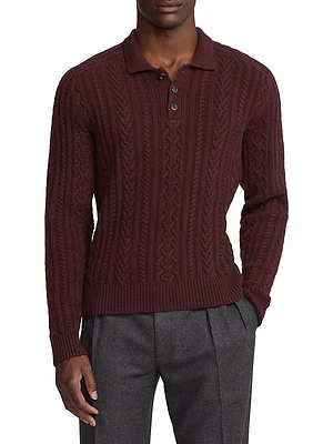 Cashmere Polo Sweater