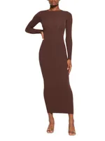 Fits Everybody Crewneck Long-Sleeve Dress