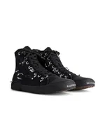 Paris High Top Sneakers With Piercings