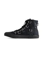 Paris High Top Sneakers With Piercings