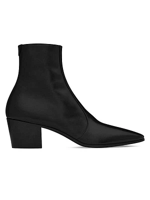 Vassili Zipped Boots In Smooth Leather