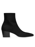 Vassili Zipped Boots Shimmering Suede