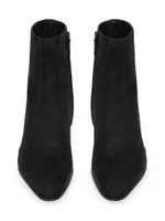 Vassili Zipped Boots Shimmering Suede