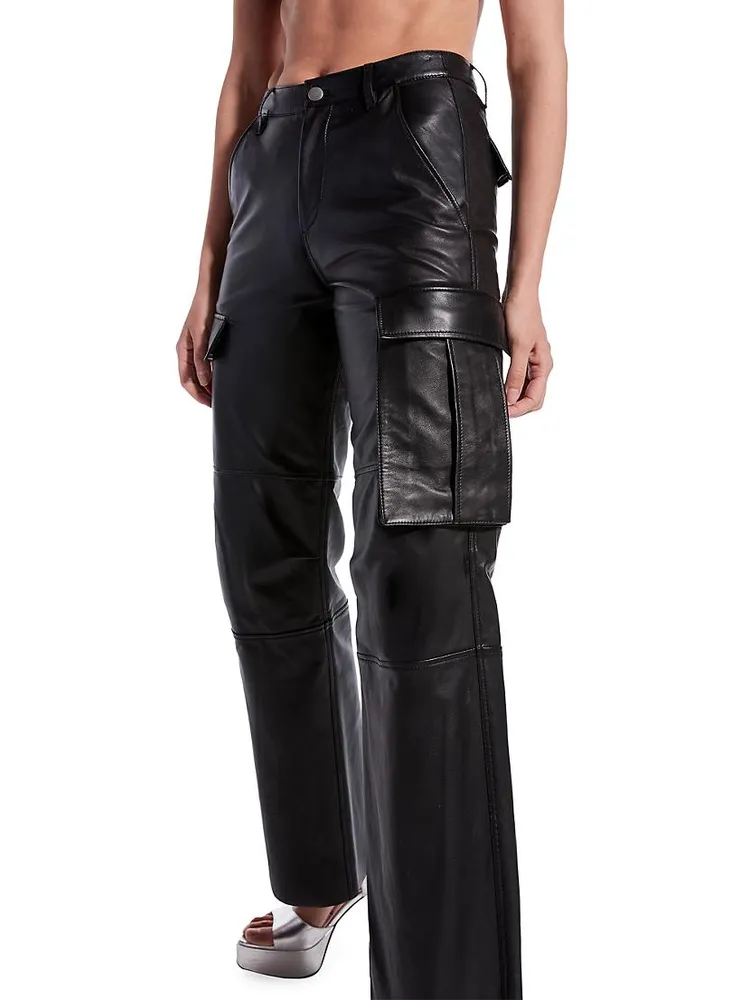 Cole Upcycled Leather Cargo Pants