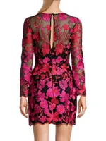 Scottie Floral Mesh Mini Dress