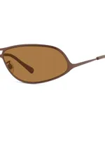67MM Pilot Sunglasses