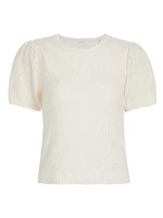 Carena Alpaca-Blend Short-Sleeve Sweater