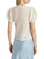 Carena Alpaca-Blend Short-Sleeve Sweater